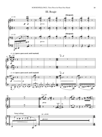 Three Pieces for Piano Four Hands - Paul Schoenfeld
