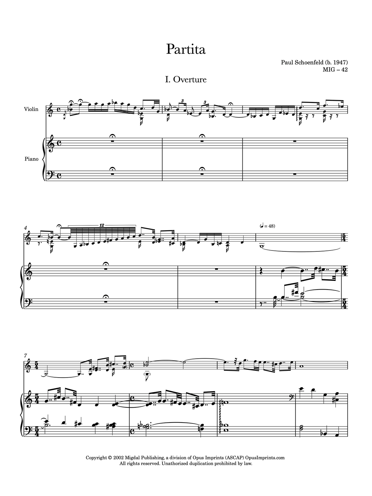 Partita - Paul Schoenfeld