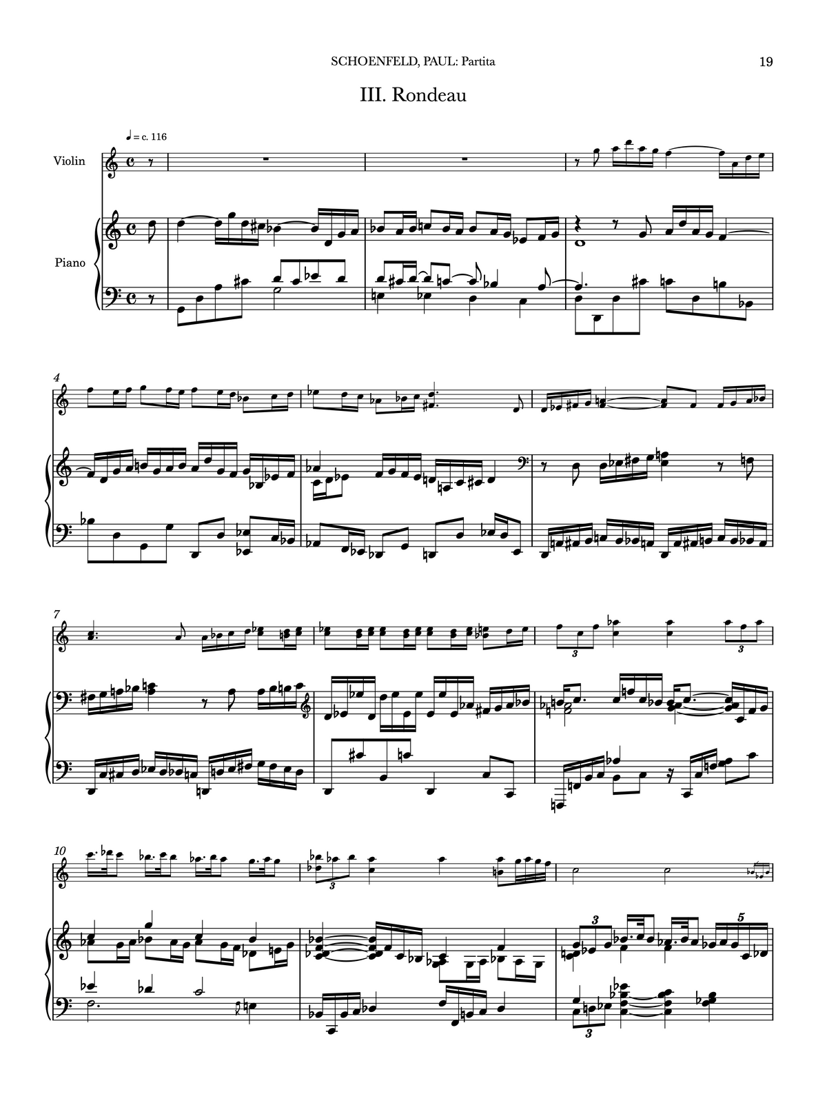 Partita - Paul Schoenfeld