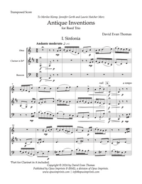 Antique Inventions for Reed Trio –  David Evan Thomas