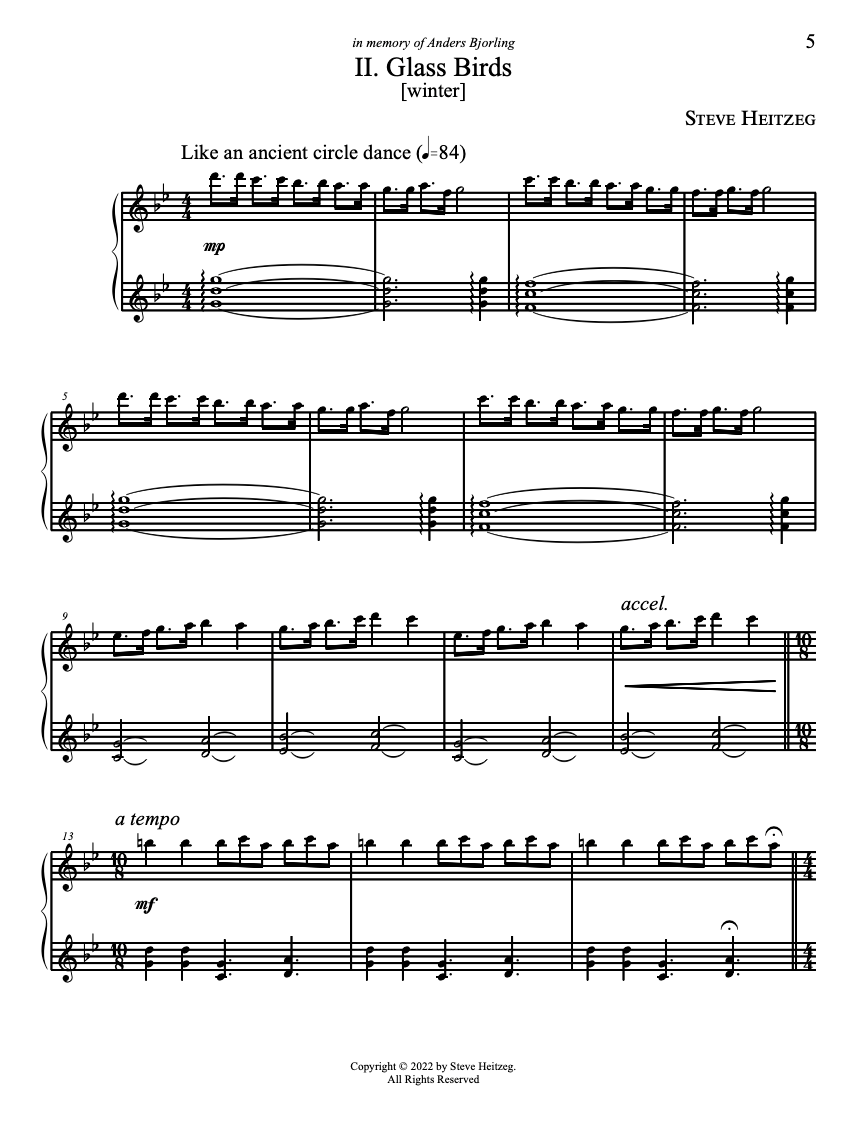 Birdsongs and Bells – Steve Heitzeg