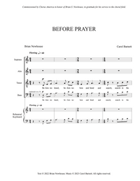 Before Prayer – Carol Barnett