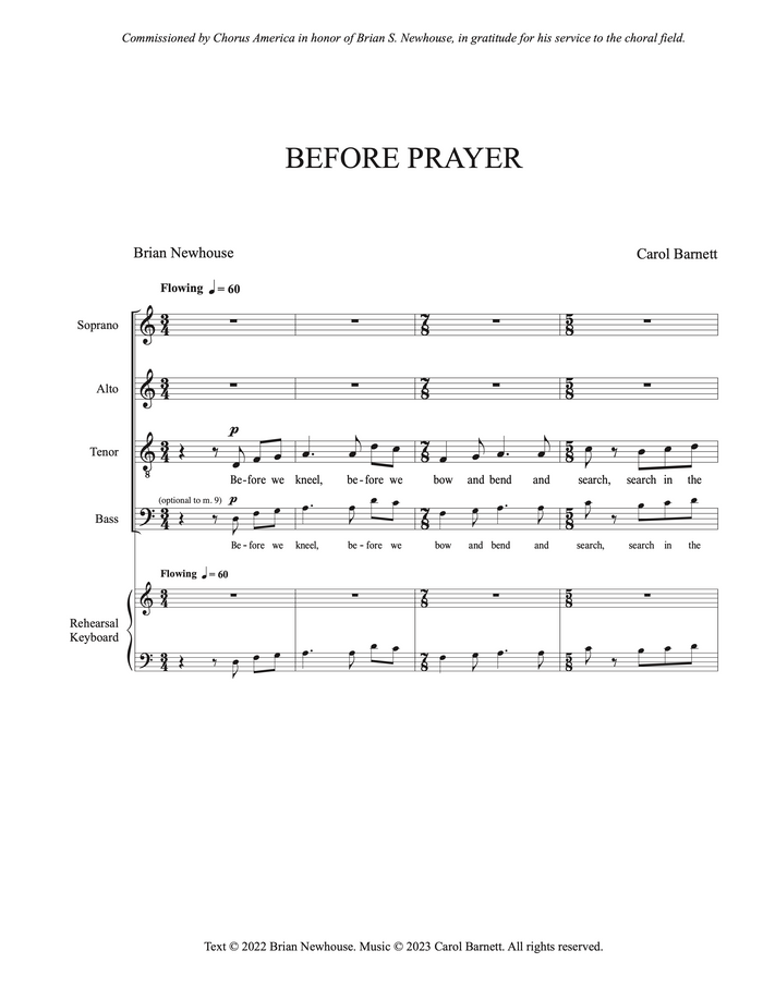 Before Prayer – Carol Barnett