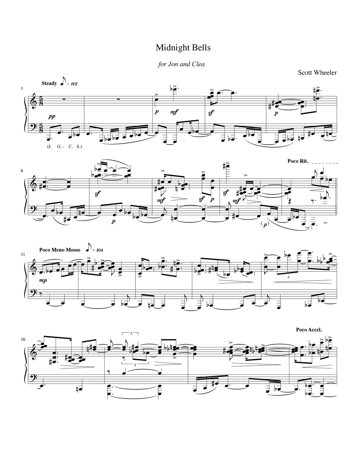 Midnight Bells - Scott Wheeler