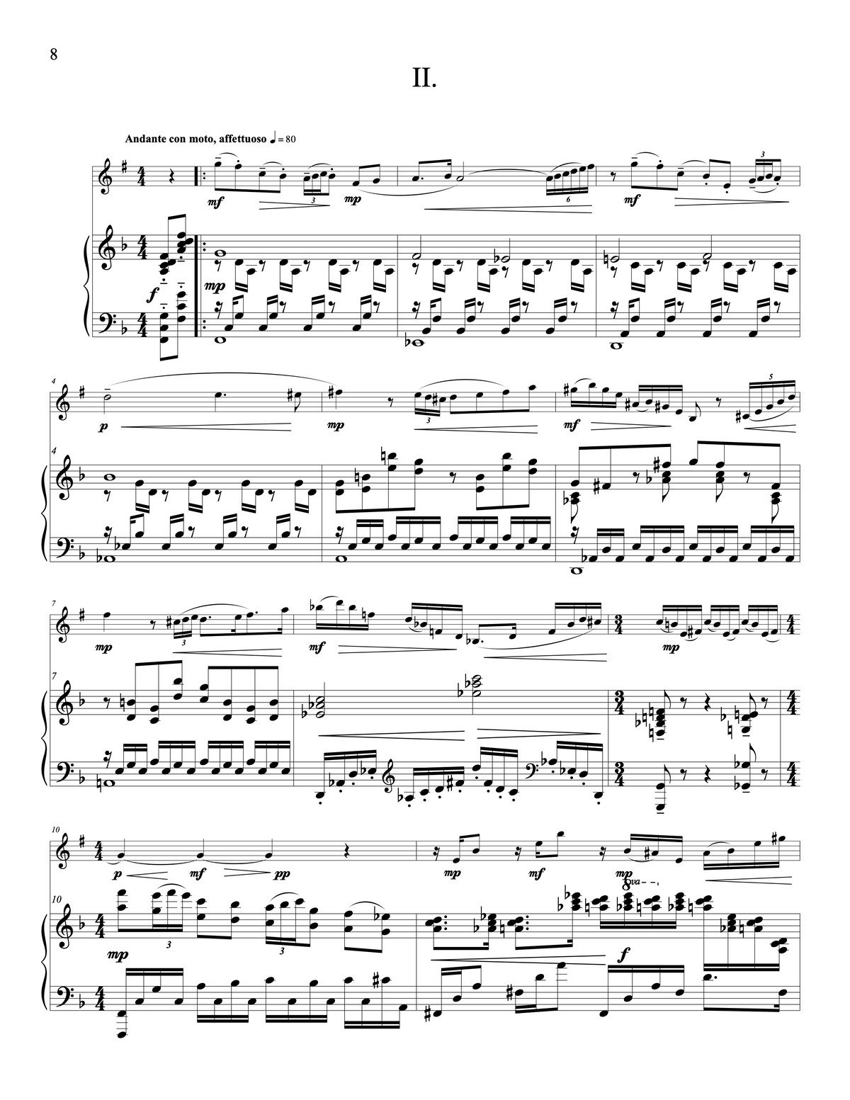 SONATA for Clarinet and Piano - Raphael Fusco