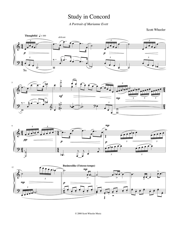 Study in Concord - Scott Wheeler