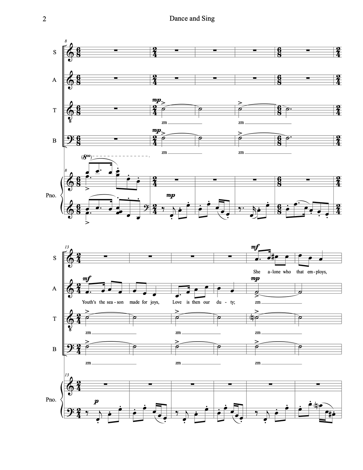 Dance and Sing – Carol Barnett