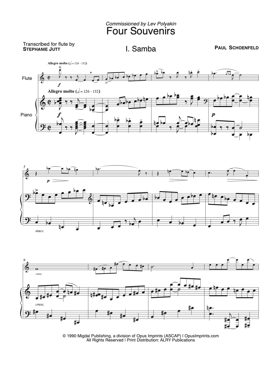 Four Souvenirs - Paul Schoenfeld