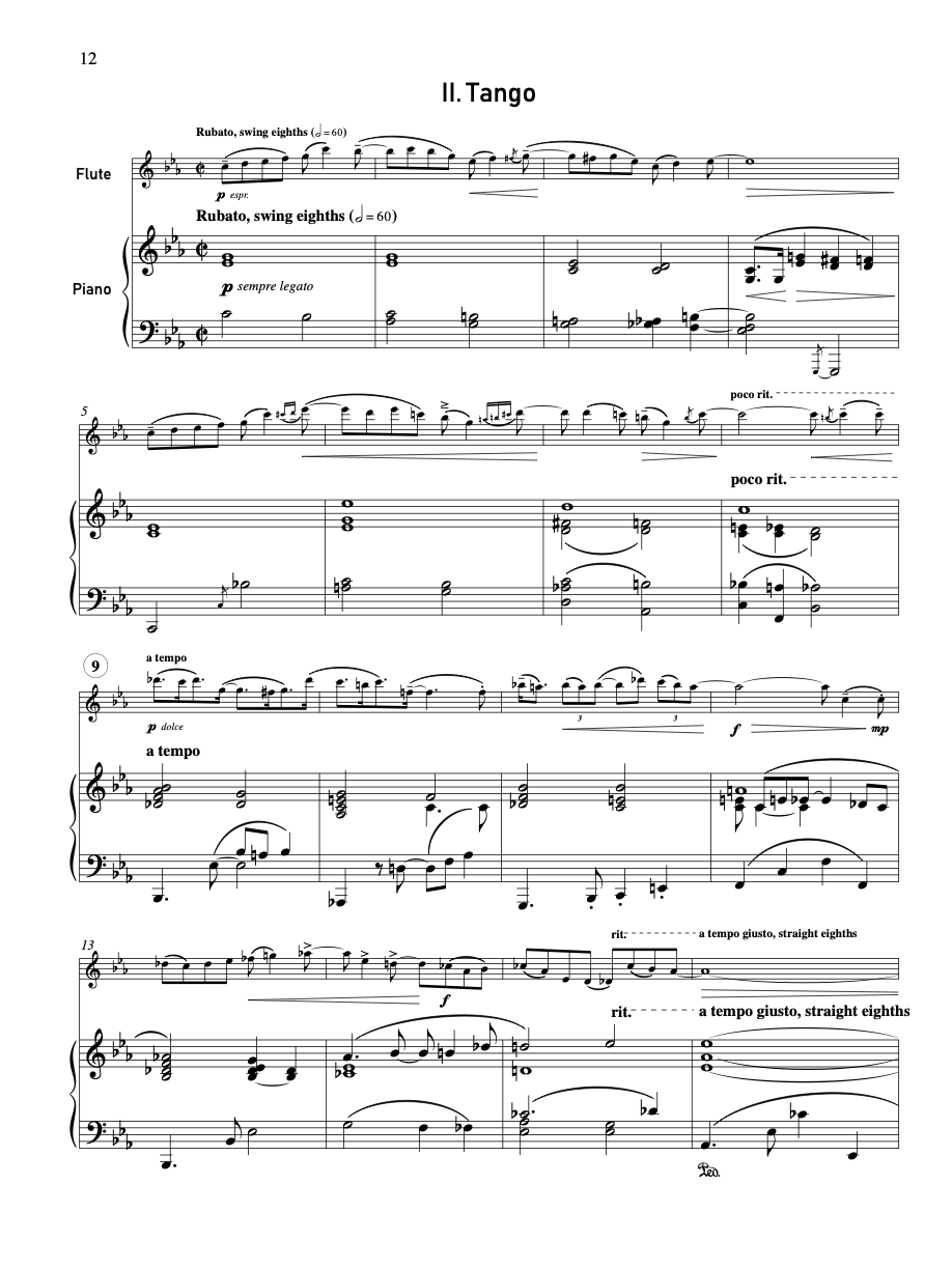 Four Souvenirs by Paul Schoenfield - Sheet Music | Opus Imprints