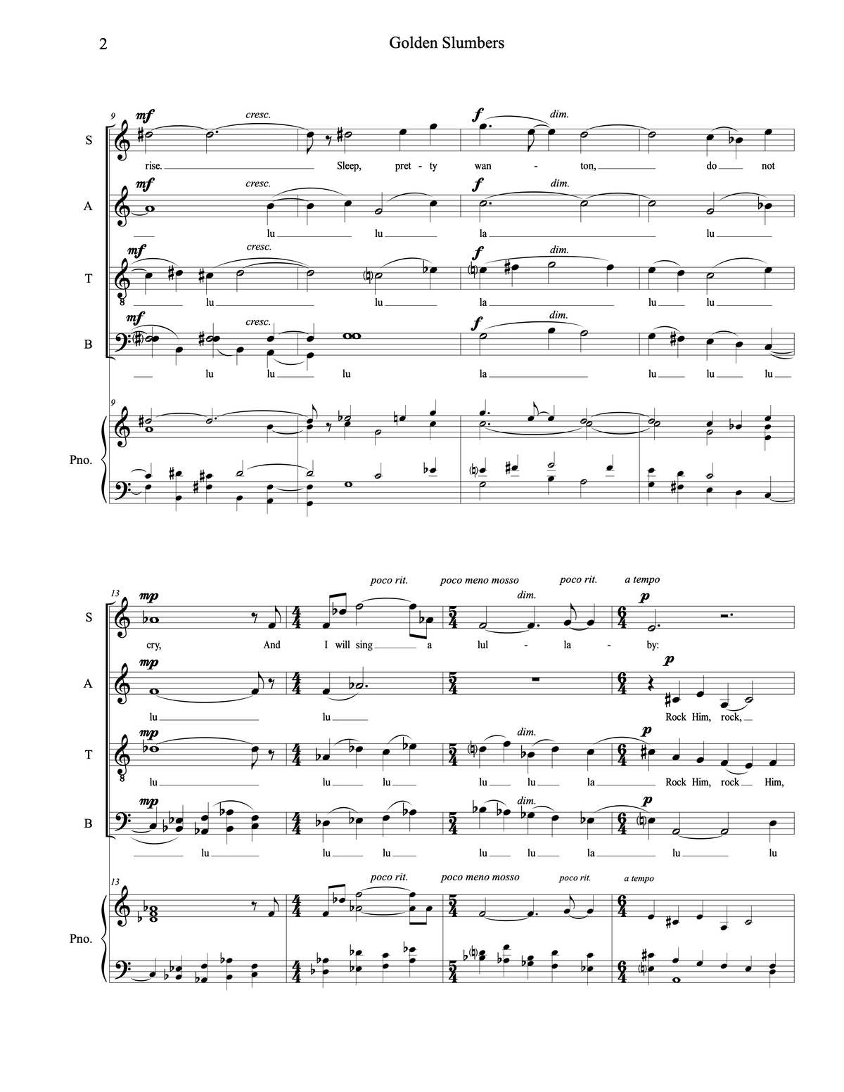 Golden Slumbers – Carol Barnett