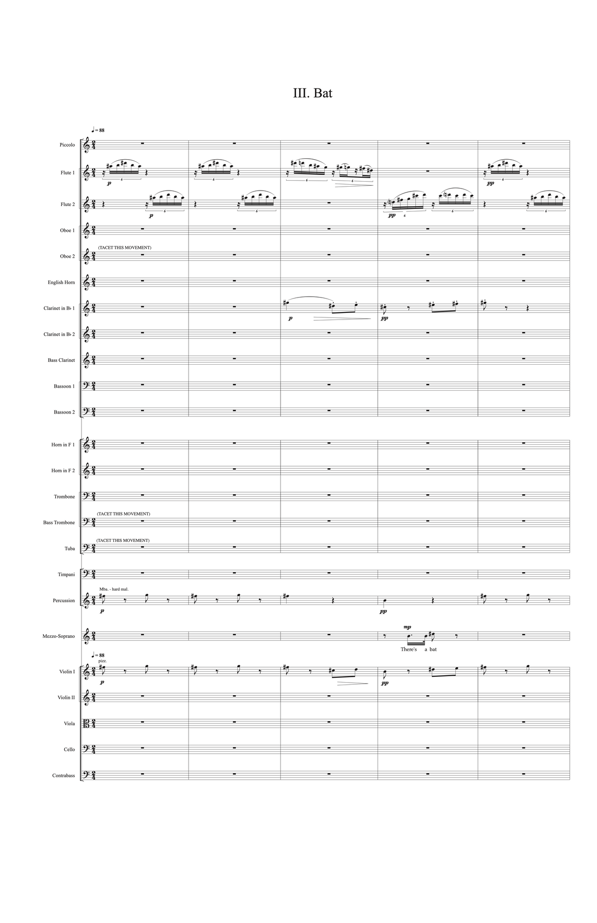 Mad Moonight (mezzo-soprano and orchestra)  – Carol Barnett