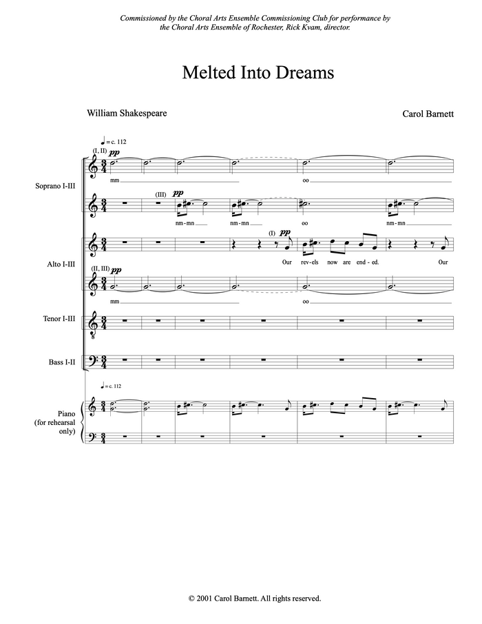 Melted Into Dreams – Carol Barnett