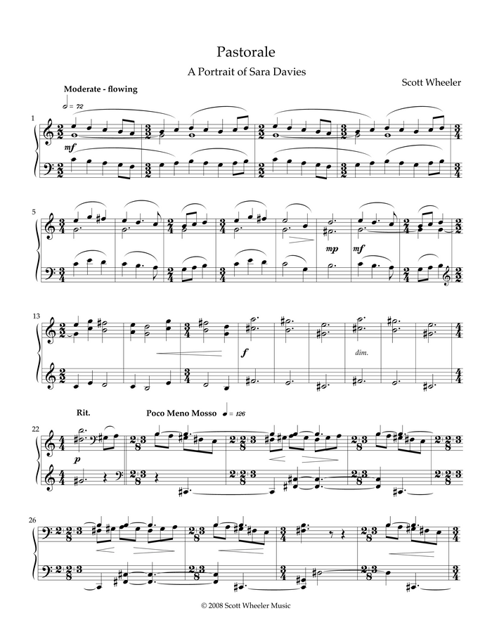 Pastorale - Scott Wheeler