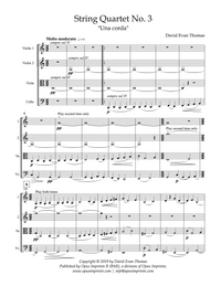 String Quartet No.3 "Una corda" –  David Evan Thomas