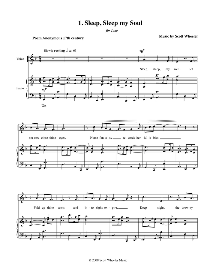 Singing to Sleep - Scott Wheeler