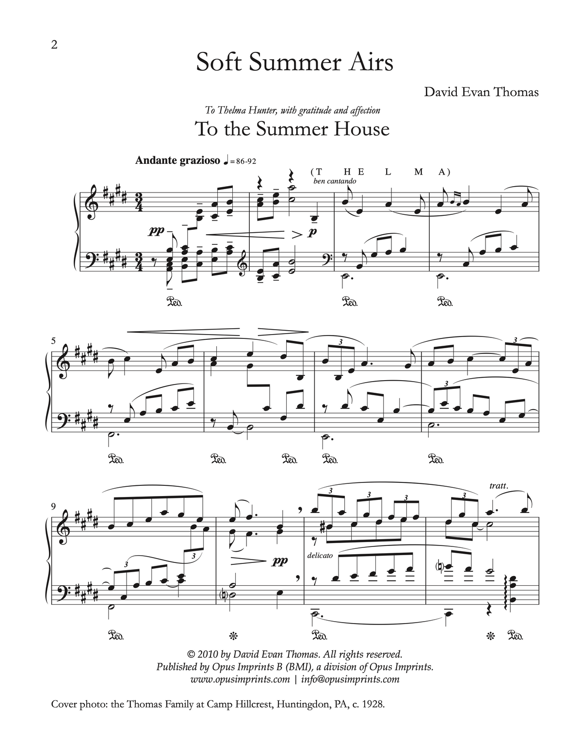 Soft Summer Airs - David Evan Thomas