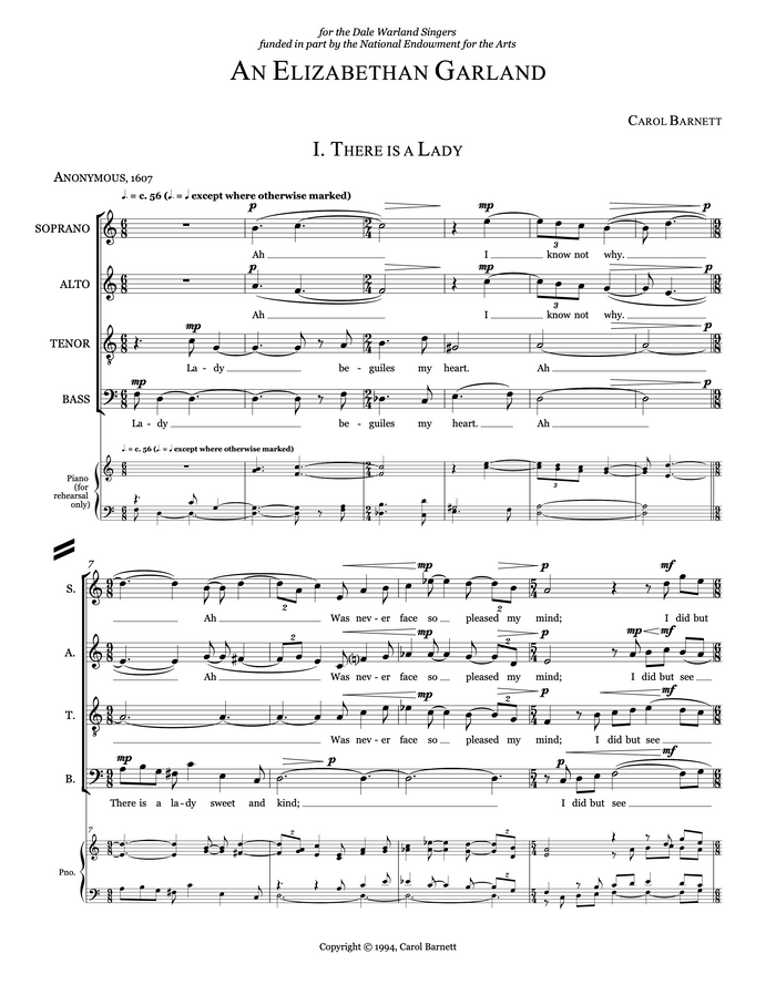 There is a lady – Carol Barnett