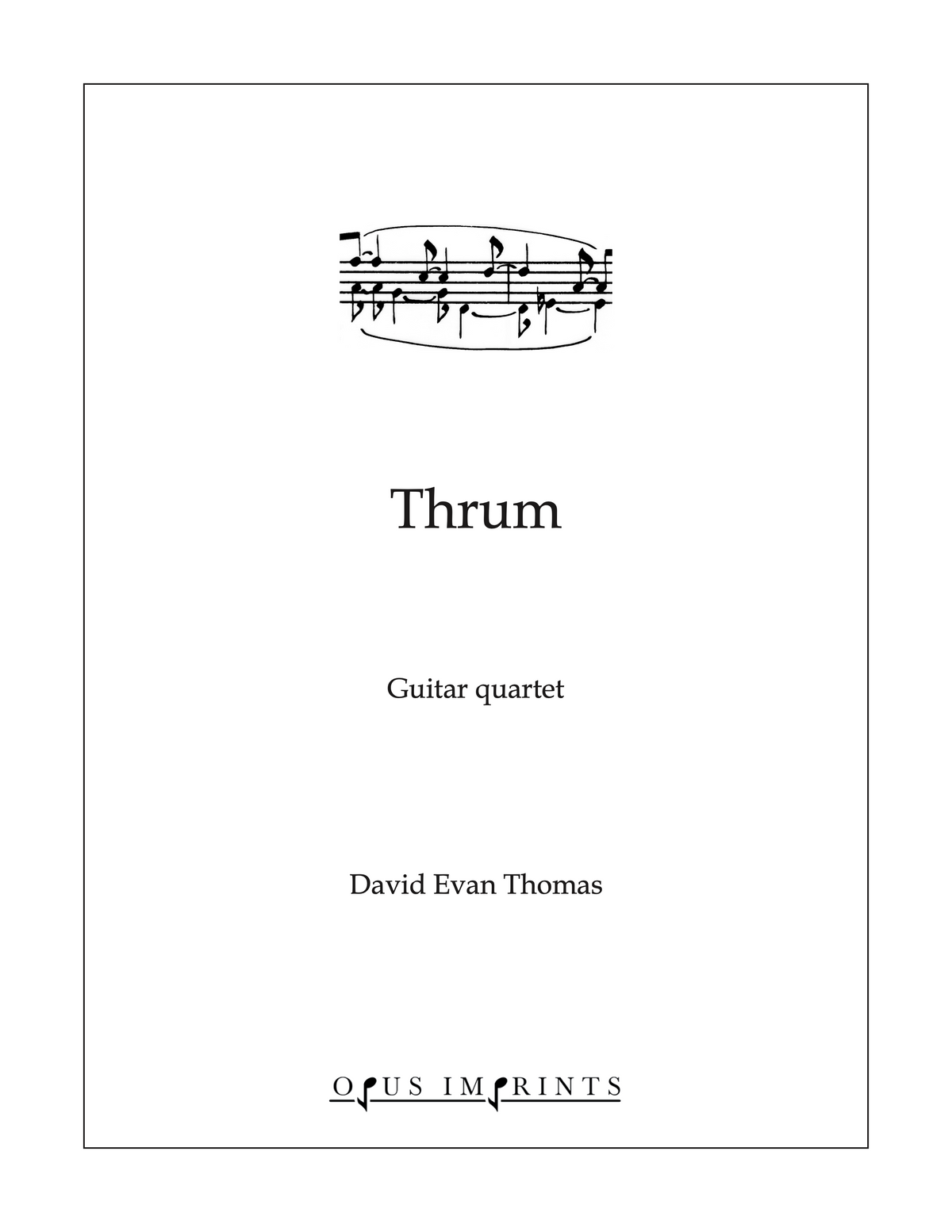 Thrum –  David Evan Thomas