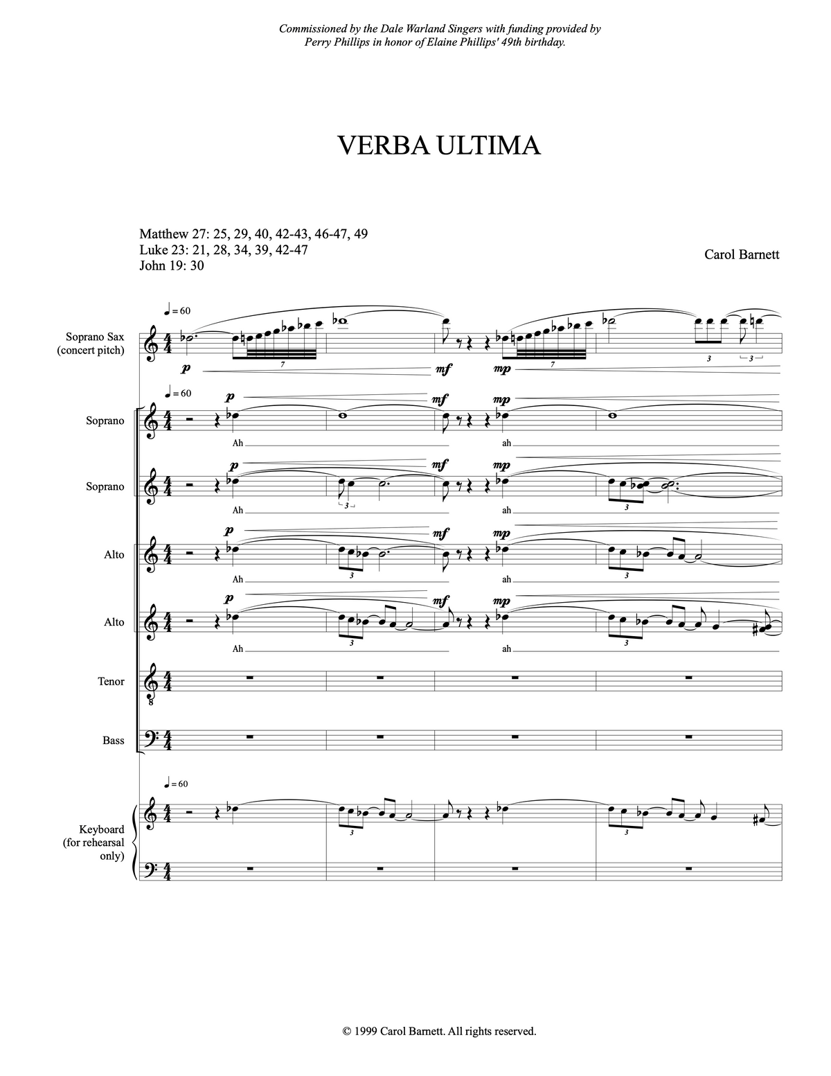 Verba Ultima – Carol Barnett