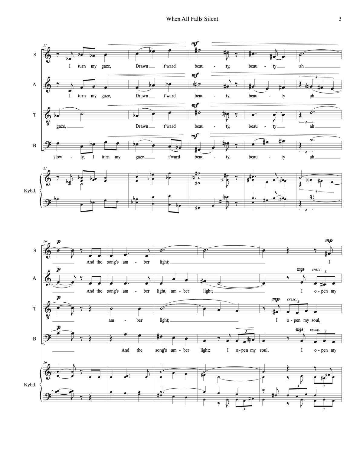When All Falls Silent – Carol Barnett