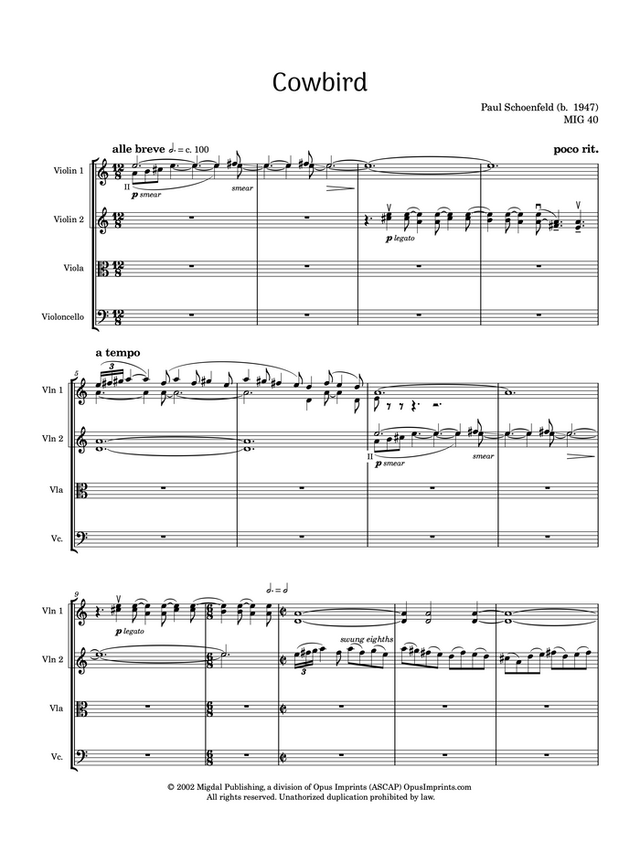 Cowbird - Paul Schoenfeld