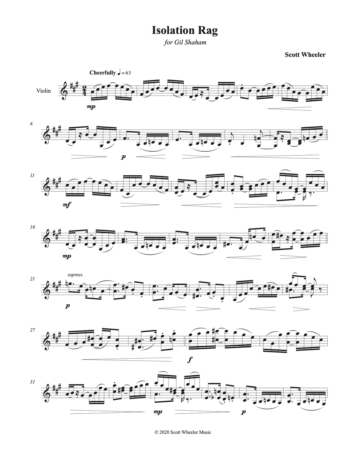 Isolation Rag - Scott Wheeler