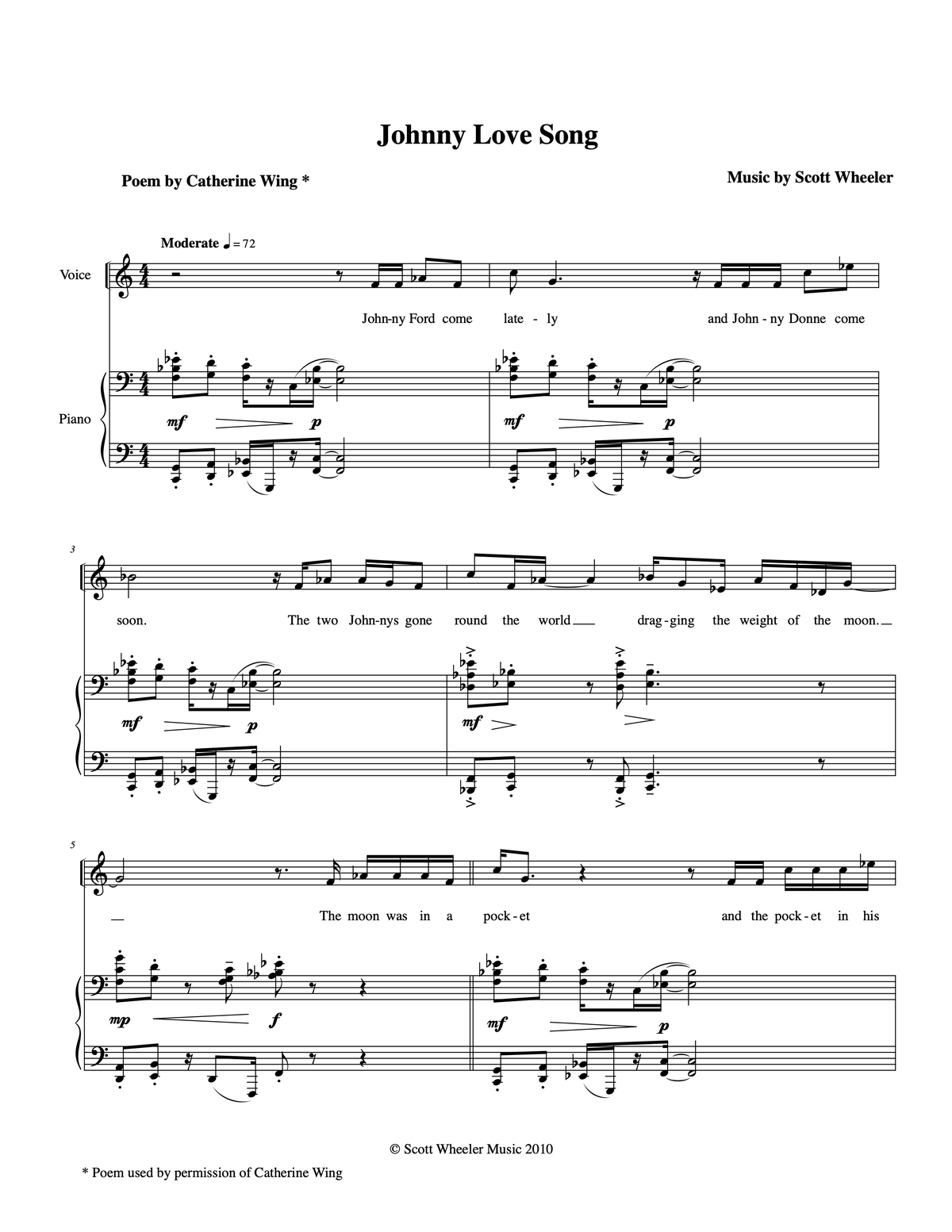 Johnny Love Song - Scott Wheeler