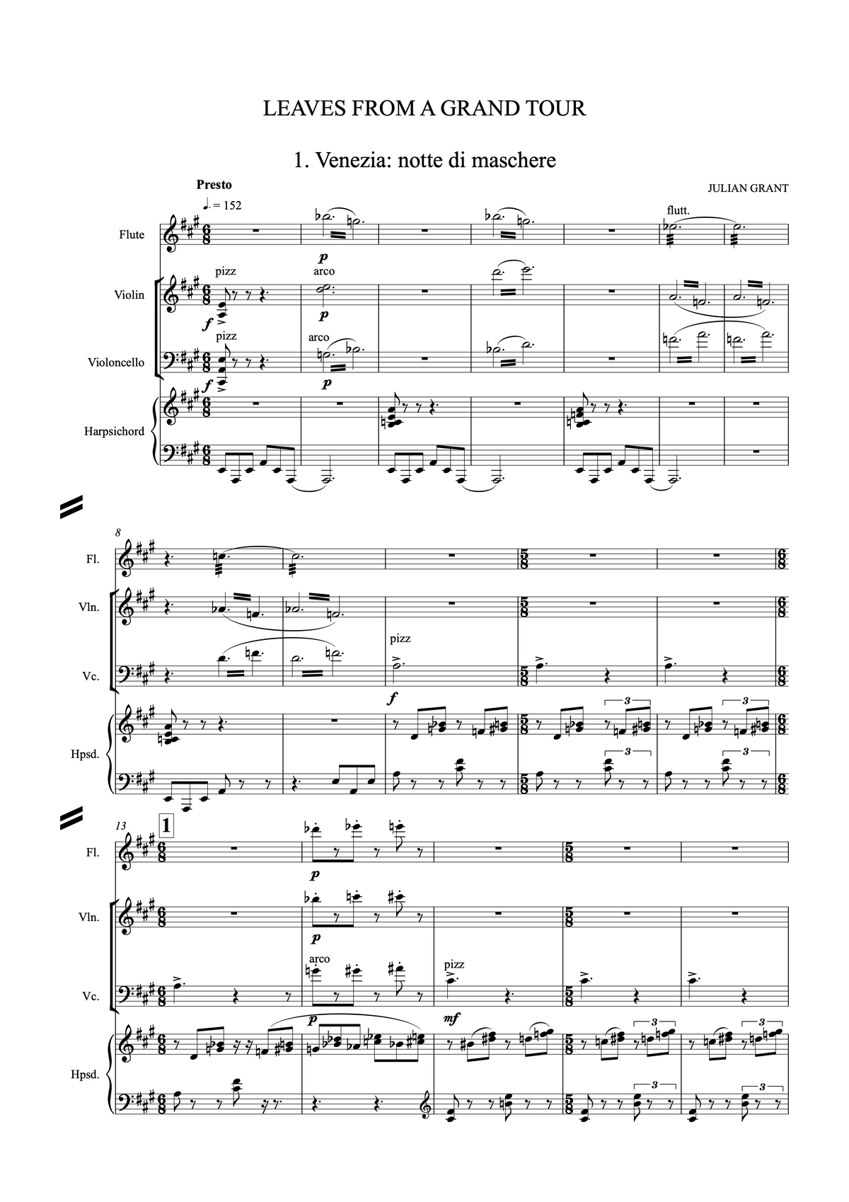Leaves from a Grand Tour - Julian Grant