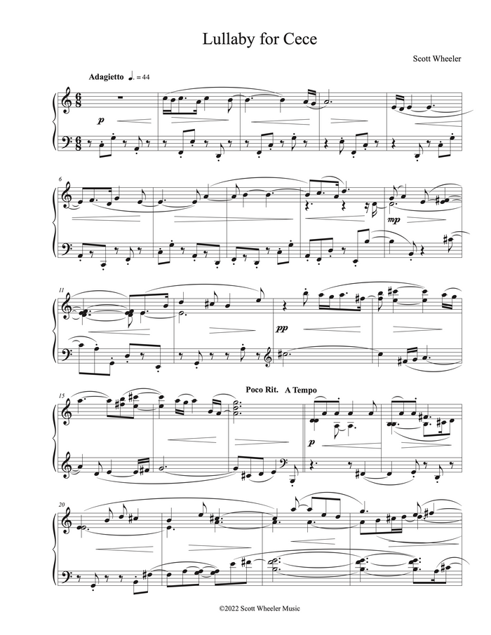Lullaby for Cece - Scott Wheeler