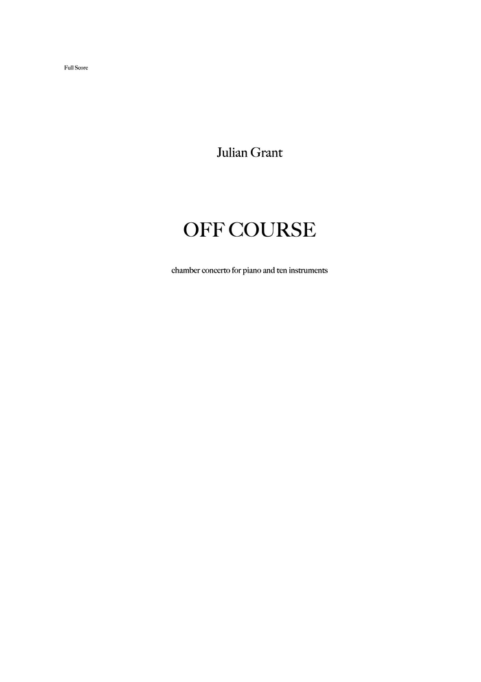 Off Course – Julian Grant