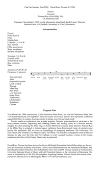 One Fair Summer Eve for Concert Band – David Evan Thomas