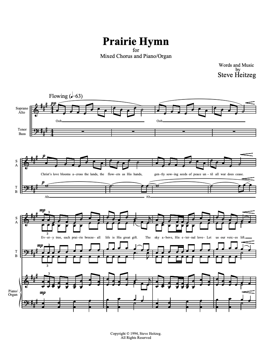Prairie Hymn – Steve Heitzeg