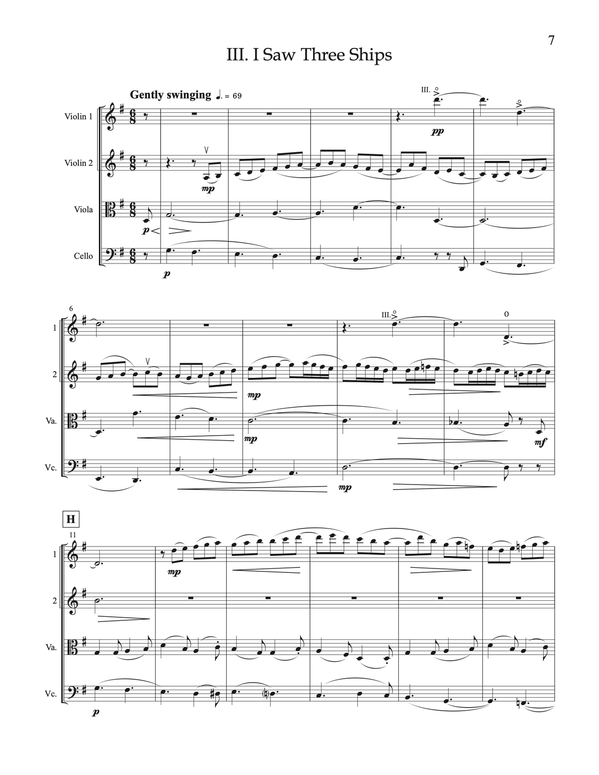 Star Bright: 5 Carols for String Quartet – arr. David Evan Thomas
