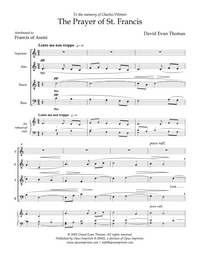 The Prayer of St. Francis –  David Evan Thomas