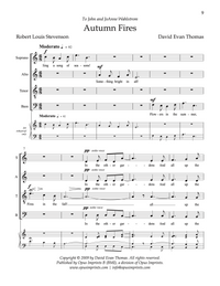 Three Romantic Part Songs - David Evan Thomas