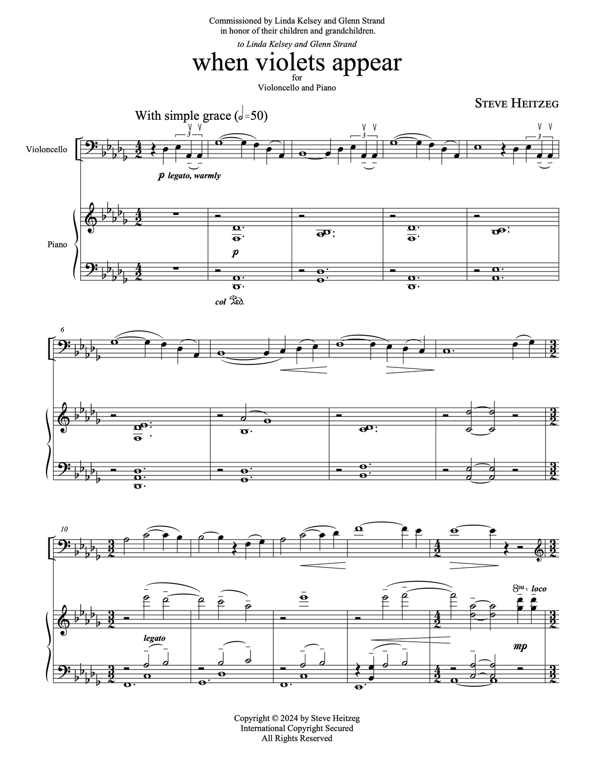 when violets appear – Steve Heitzeg