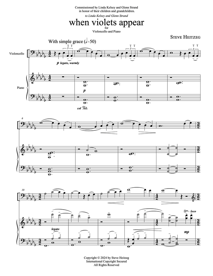 when violets appear – Steve Heitzeg