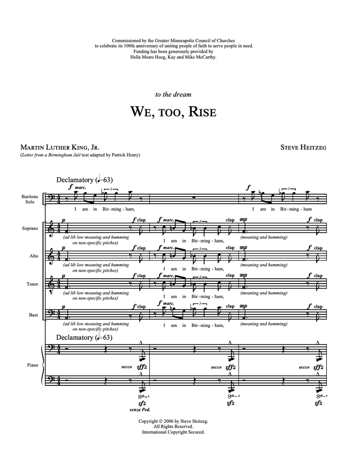 We, Too, Rise – Steve Heitzeg