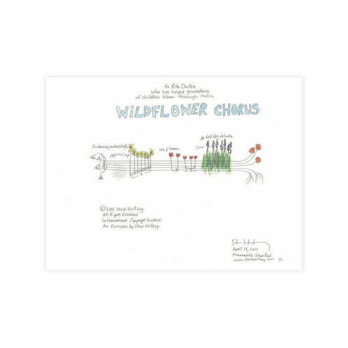 "Wildflower Chorus" Postcard – Steve Heitzeg (ecoscore)