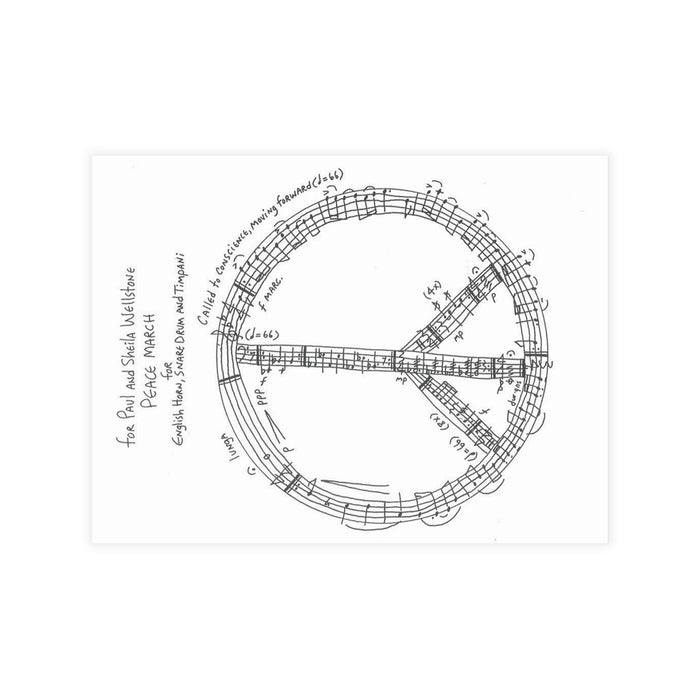 "PEACE MARCH'" Postcard – Steve Heitzeg (ecoscore)