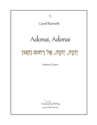 Adonai, Adonai – Carol Barnett