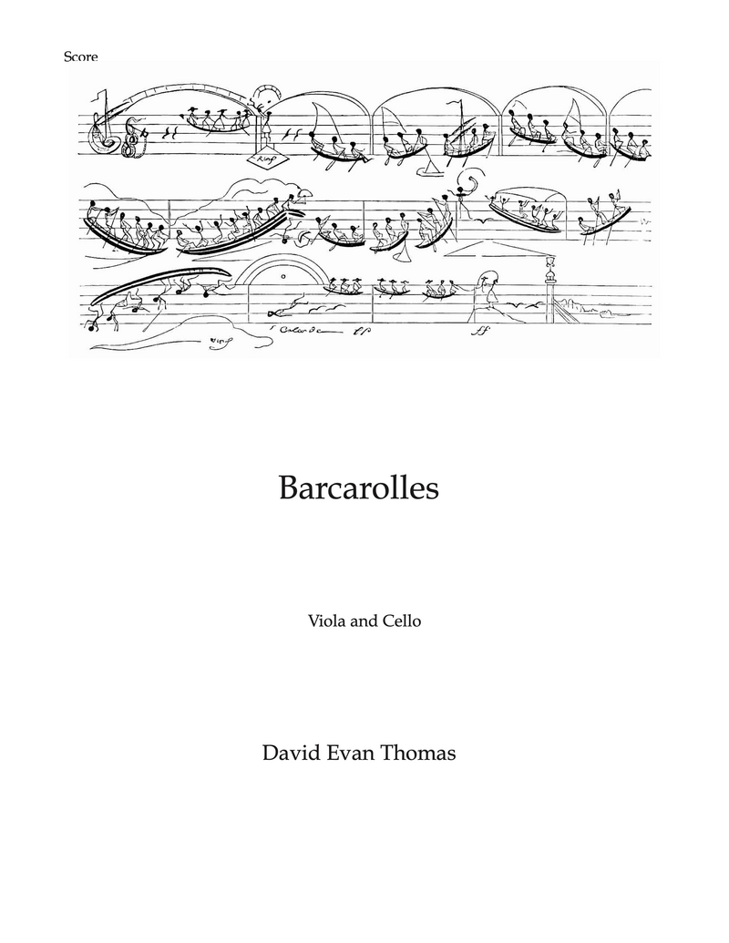 Barcarolles – David Evan Thomas