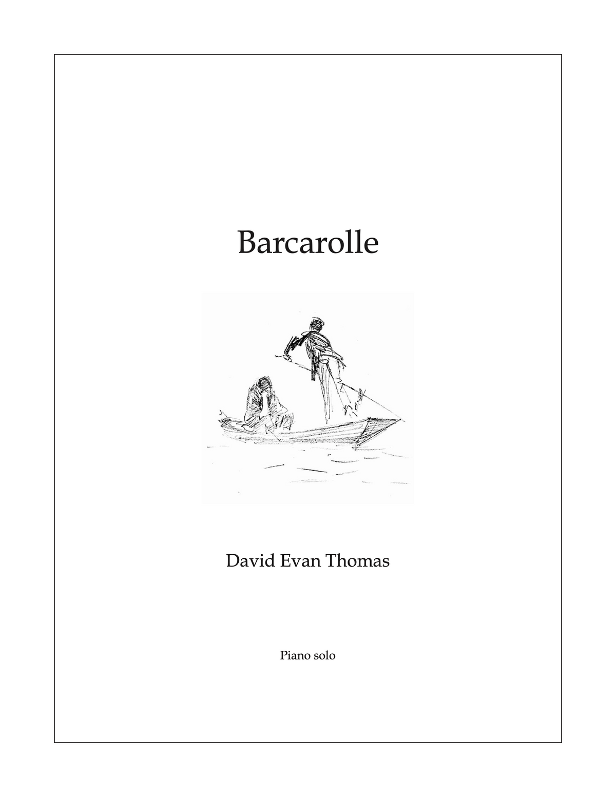 Barcarolle - David Evan Thomas