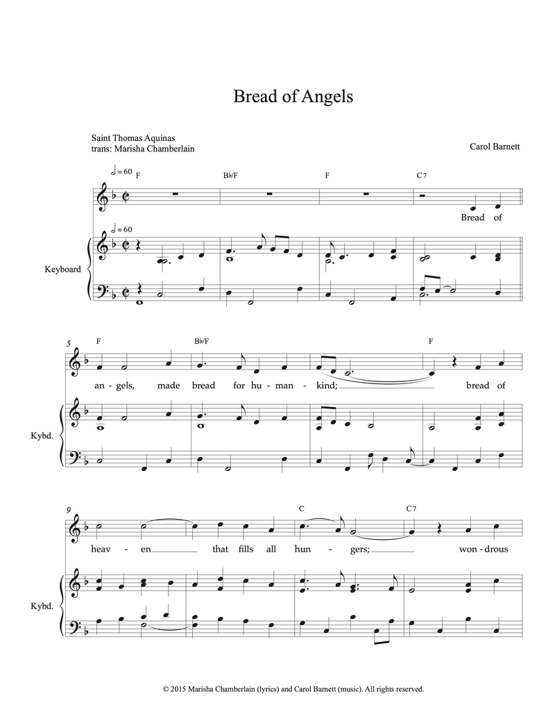 Bread of Angels - Carol Barnett