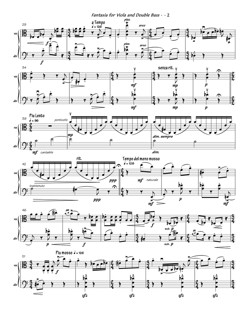 Fantasia for Viola and Bass on Themes by Marin Marais –  John Tartaglia