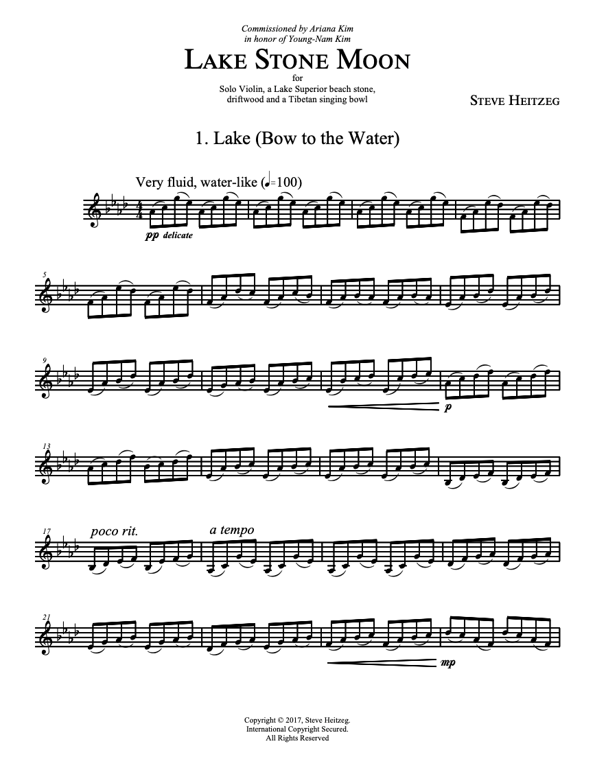 Lake Stone Moon – Steve Heitzeg