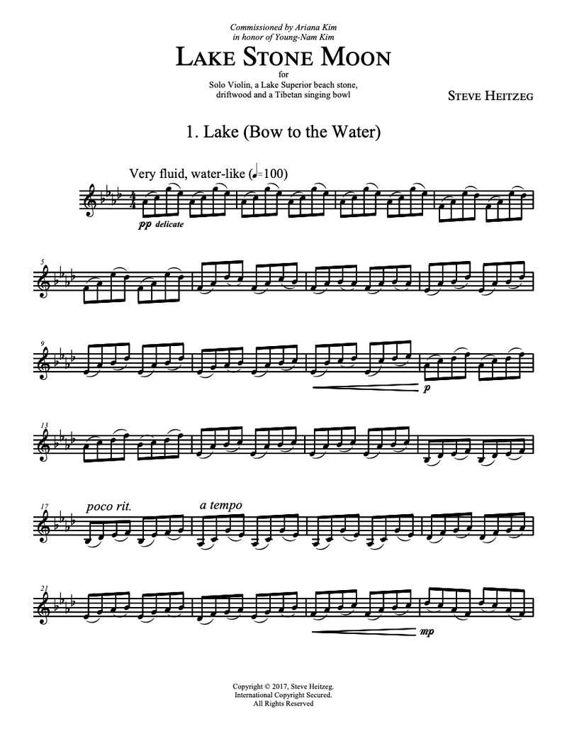 Lake Stone Moon – Steve Heitzeg