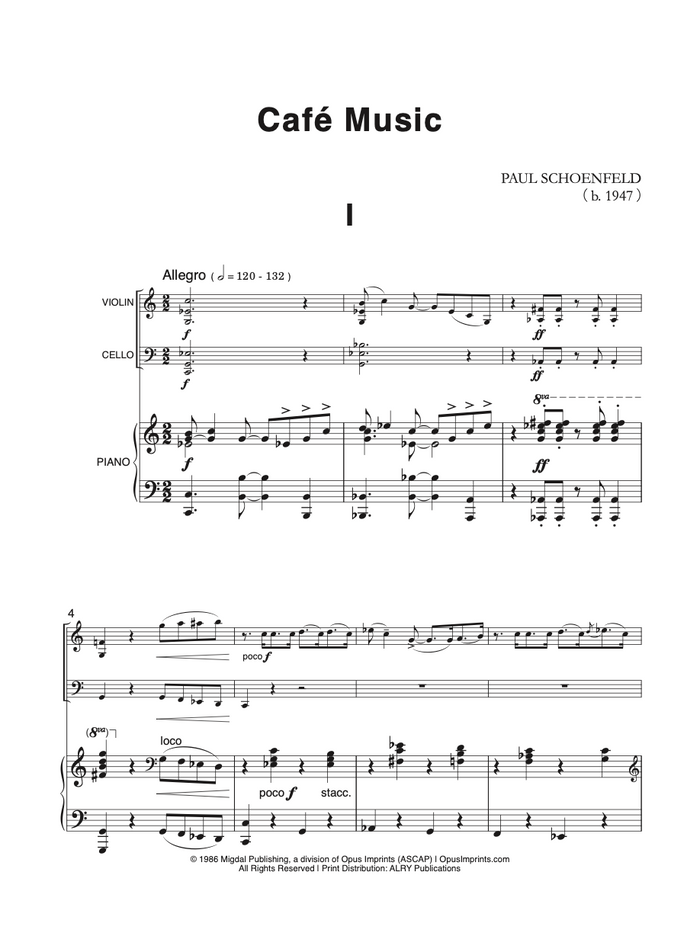 Cafe Music - Paul Schoenfeld