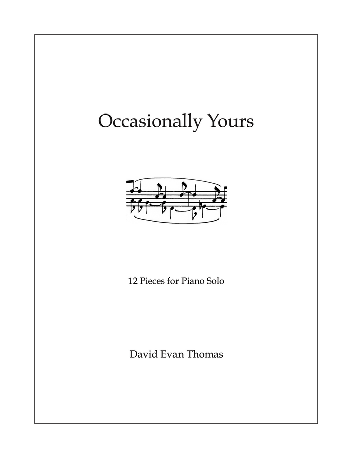 Occasionally Yours Album - David Evan Thomas