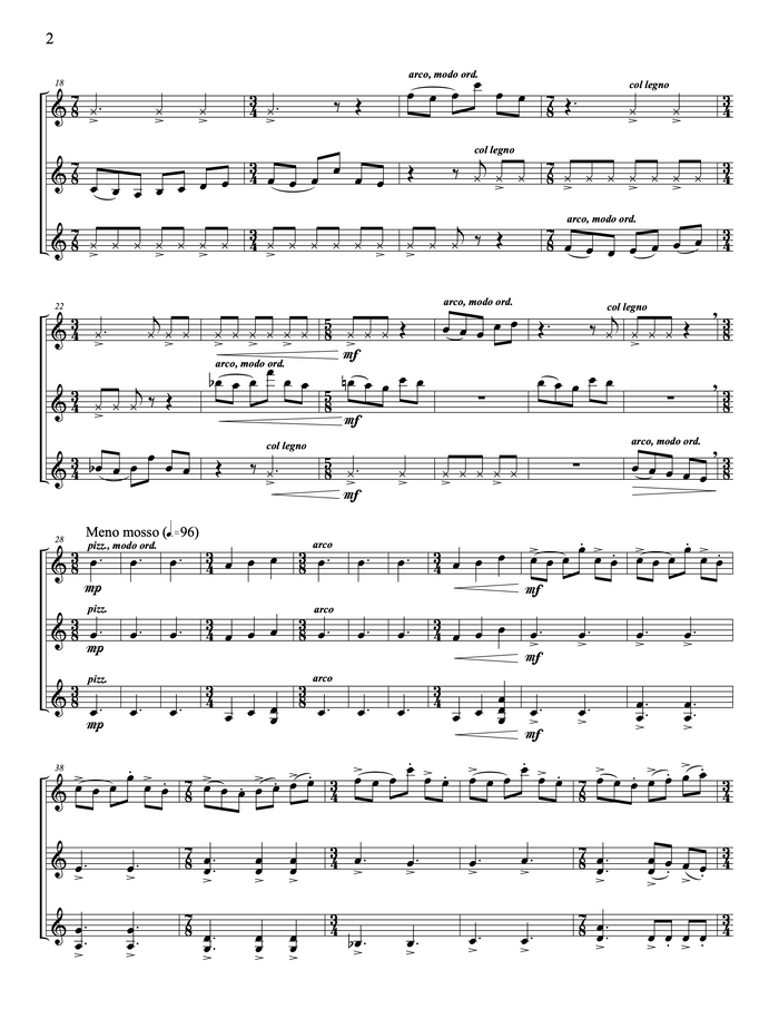 Peace Cranes for Three Violins – Steve Heitzeg